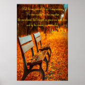 Aber er wurde für unsere Übertretungen durchgepier Poster (Vorne)