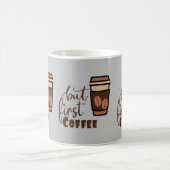 aber erst Kaffee Kaffeetasse (Mittel)