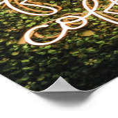 Aber erst Kaffee, Neonlicht Zitat Sprichwort Poster (Ecke)