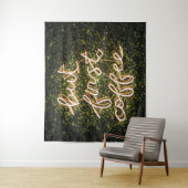 Aber erst Kaffee, Neonlicht Zitat Sprichwort Wandteppich (Beispiel)