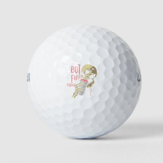 aber erst Kaffeemaschine Golfball (Vorderseite)