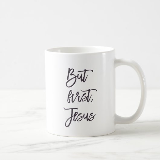Aber erste Jesus-Kaffee-Tasse Kaffeetasse (Rechts)