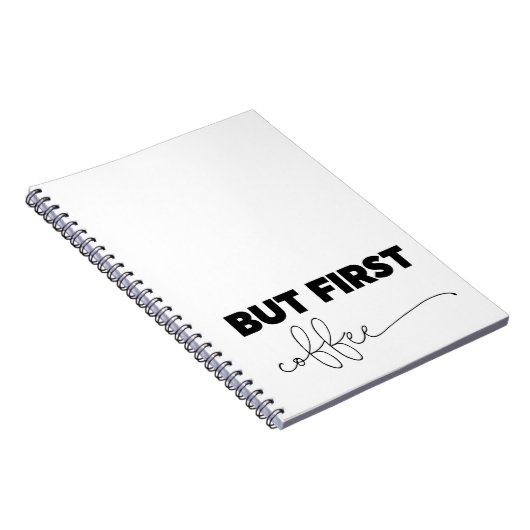 Aber erste Kaffeetyppografie Notizblock (Rechte Seite)