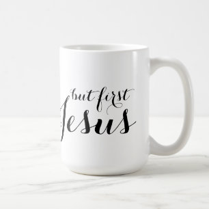 Aber erste klassische weiße Tasse Jesuss