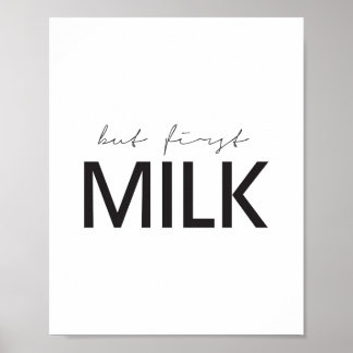 Aber erste Milch Poster