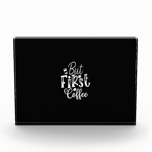 aber erster Kaffee Fotoblock (Vorderseite)