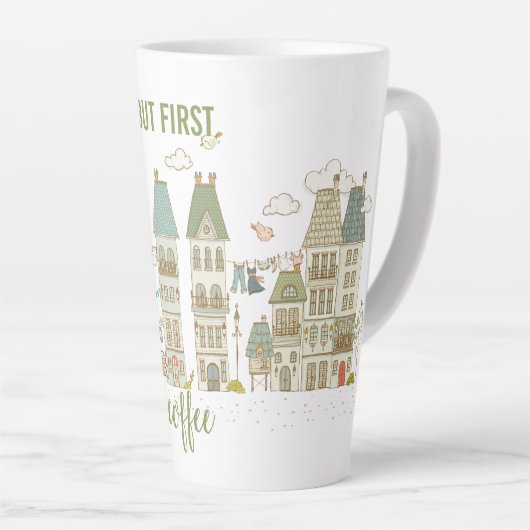 Aber erster Kaffee Milchtasse (Rechte Ecke)