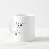 Aber erster Kaffee-niedliche Typografie Kaffeetasse (Vorderseite Links)
