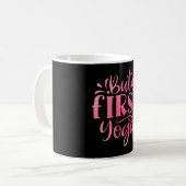 Aber Erster Yoga Kaffeetasse (Vorderseite Links)