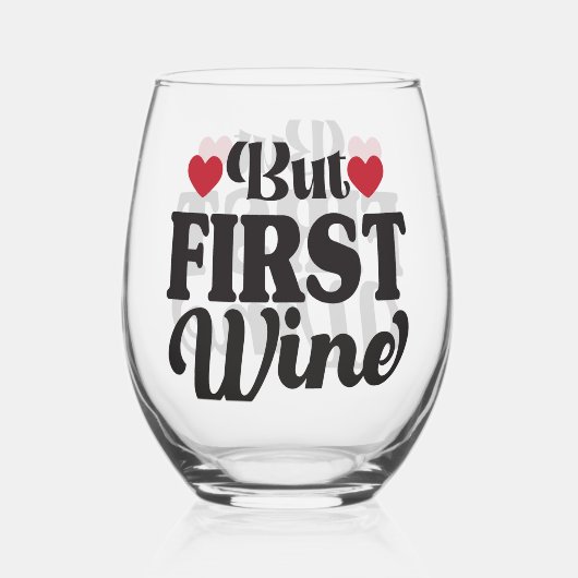 Aber erstmalig trockenes Glas (Vorderseite)