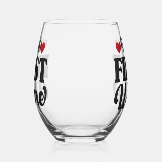 Aber erstmalig trockenes Glas (Links)