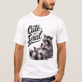 Aber Feral Panda Raccoon Kostüm Raccoon Müll T-Shirt (Vorderseite)