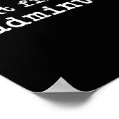 Aber First Badminton einfache Minimal Minimalistis Poster (Ecke)