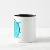 Aber First Coffee Blue Design Tasse (Zentrum)