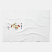 Aber First Coffee Funny Chicken Kittuch Geschirrtuch (Horizontal)