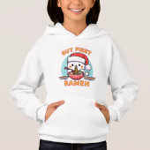 Aber First Ramen Weihnachten Weihnachtsmann Liebha Hoodie (Vorderseite)