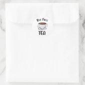 Aber First Tea Funny Tee Lover Runder Aufkleber (Tasche)