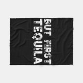 Aber First Tequila erschütterte Cinco De Mayo mexi Fleecedecke (Vorderseite (Horizontal))