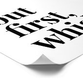 Aber First Whiskey Poster (Ecke)