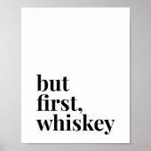 Aber First Whiskey Poster (Vorne)