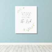 Aber für mich und mein Haus werden wir dem Herrn d Leinwanddruck (Insitu (Holzboden))