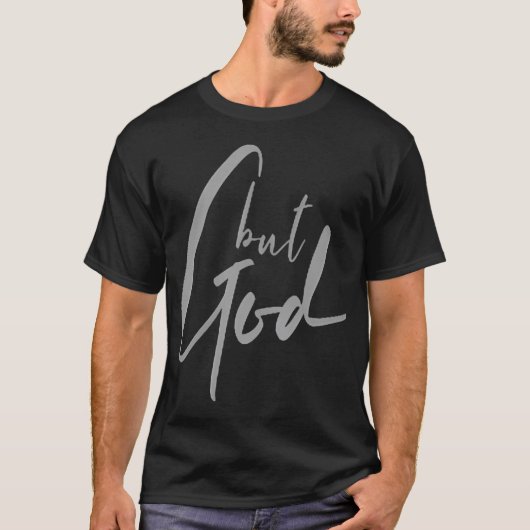 Aber Gott (Backfront) Isaiah 43 19 Jesus Christlic T-Shirt (Vorderseite)