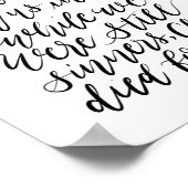 Aber Gott demonstriert sein eigenes Liebe-Poster Poster (Ecke)