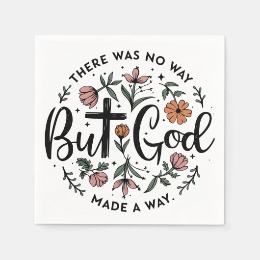 Aber Gott ist Christlich Serviette (Vorderseite)