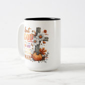 Aber Gott machte einen Weg Zweifarbige Tasse (Vorderseite Links)