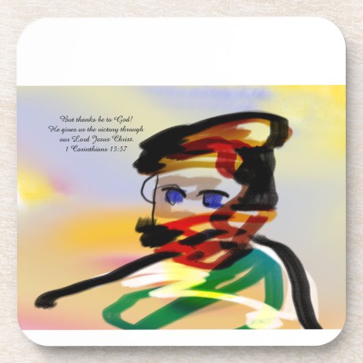 Aber Gott sei Dank! Getränkeuntersetzer (Vorderseite)