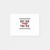 Aber haben Sie die Post-it Klebezettel (Vorderseite)