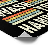 Aber haben Sie sich die Hände mit Waschhygiene was Poster (Ecke)