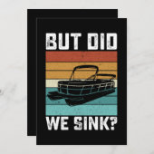 Aber haben wir den Kapitän des Bootes gesäugt? Einladung (Vorne/Hinten)