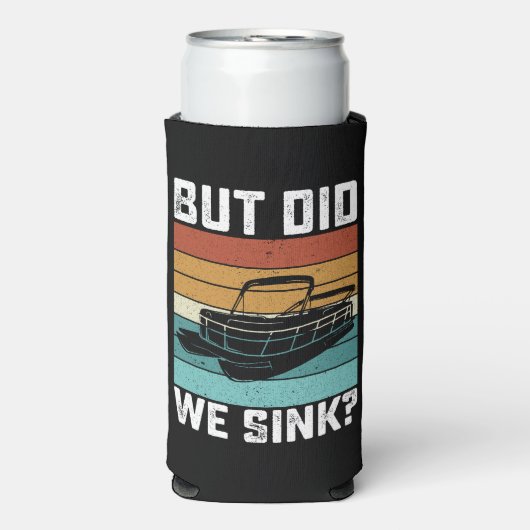 Aber haben wir den Kapitän des Bootes gesäugt? Selters Dosenkühler (Seltzer Vorderseite)