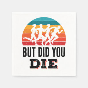 Aber hast du den lustigen Running Marathon Runner  Serviette