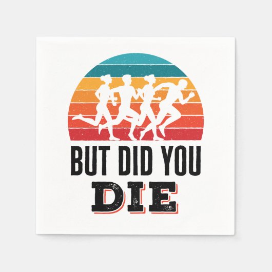 Aber hast du den lustigen Running Marathon Runner Serviette (Vorderseite)