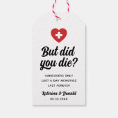 Aber hast du Die? Junggeselinnen-Abschied Hangover Geschenkanhänger (Rückseite)