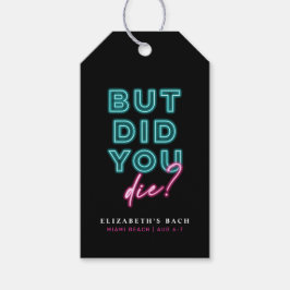 Aber hast du Die? Neon Blue & Pink Hangover Kit Geschenkanhänger