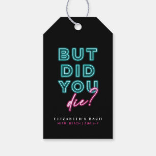 Aber hast du Die? Neon Blue & Pink Hangover Kit Geschenkanhänger