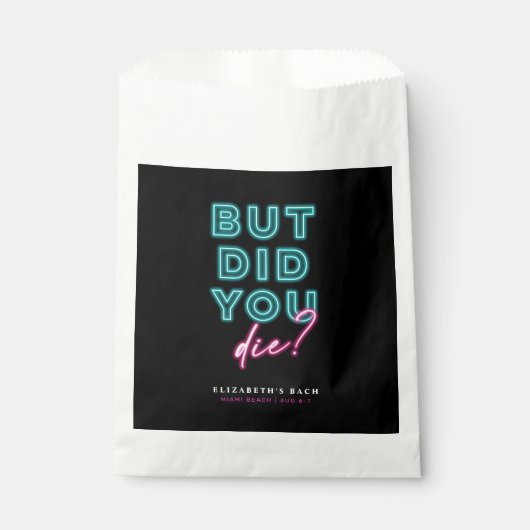 Aber hast du Die? Neon Blue & Pink Hangover Kit Geschenktütchen (Vorderseite)