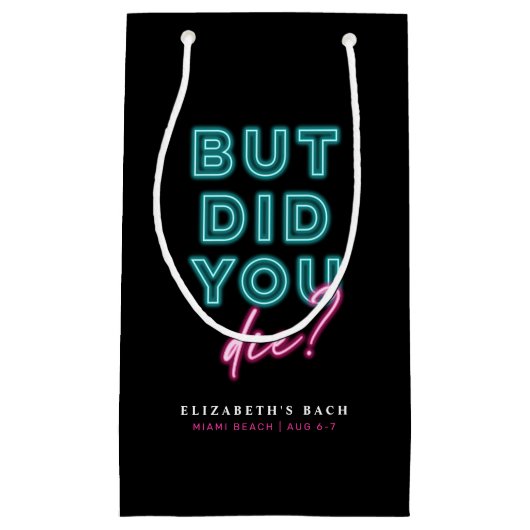 Aber hast du Die? Neon Blue & Pink Hangover Kit Kleine Geschenktüte (Vorderseite)