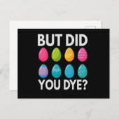 Aber hast du FunnyOstereier Jäger Geschenk gefärbt Postkarte (Vorne/Hinten)