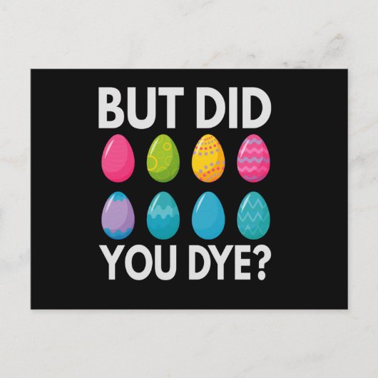 Aber hast du FunnyOstereier Jäger Geschenk gefärbt Postkarte (Vorderseite)