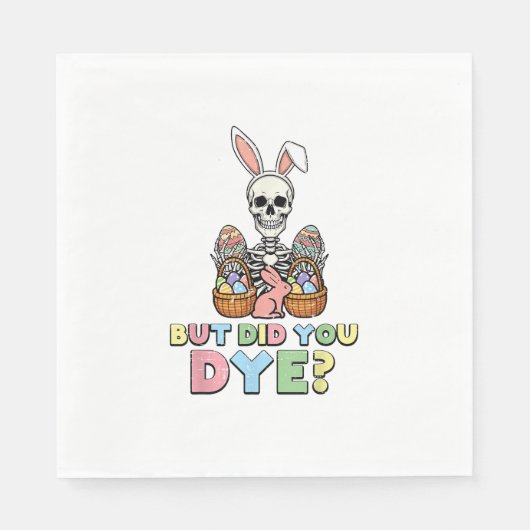 Aber hast du Skeleton-Eier lustig gefärbt Ostern M Serviette (Vorderseite)