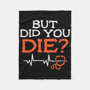 Aber hast du Stethoscope Funny Er Landd Nurse N Di Fleecedecke