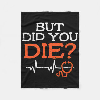 Aber hast du Stethoscope Funny Er Landd Nurse N Di Fleecedecke