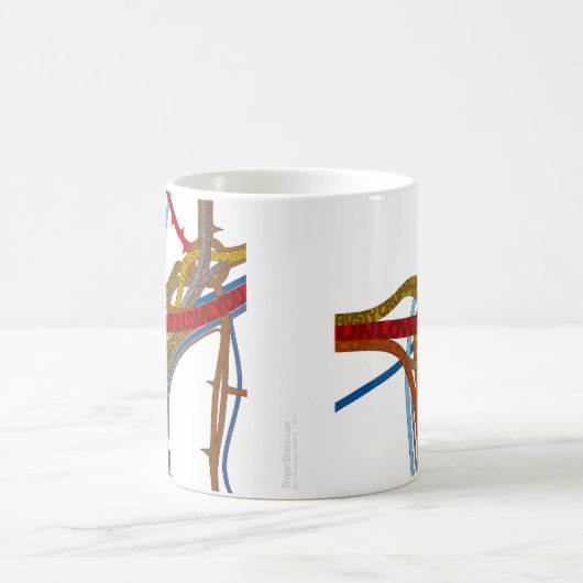 (Aber) i-Liebe-Spaghetti-Kreuzungs-Tasse. Kaffeetasse (Mittel)