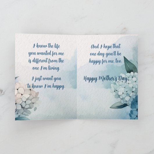 Aber ich bin glücklich - Muttertag - Dankeskarte (Innenseite)