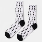 Aber ich bin Niedlich Boston Terrier (schwarzer) W Socken (Linkes Detail)