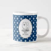 Aber ich bin Niedlich Samoyed Dog Funny Sammie Jumbo-Tasse (Rechts)